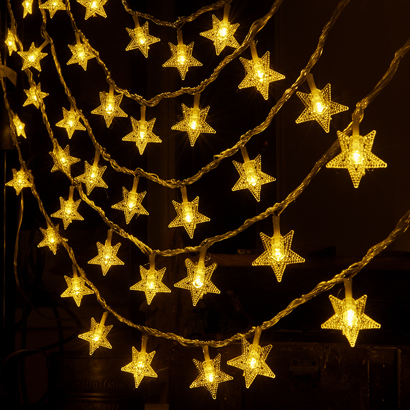 led星星灯小彩灯闪灯串灯满天星网红灯饰少女装饰灯