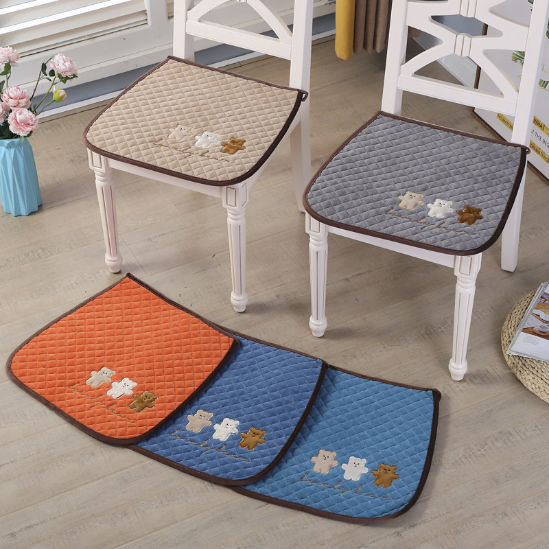 椅垫绗缝夹棉椅子垫餐家用防滑坐垫办公学生椅垫