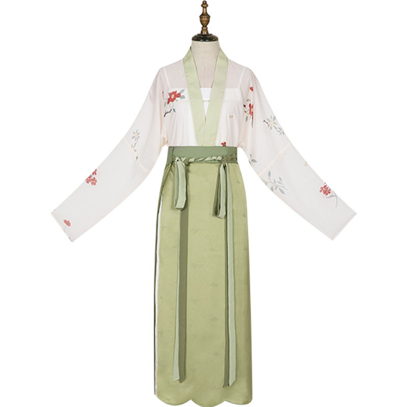 徐娇织羽集【夏日情诗】宋制飞机袖外套上衣两片裙旋裙汉服套装女