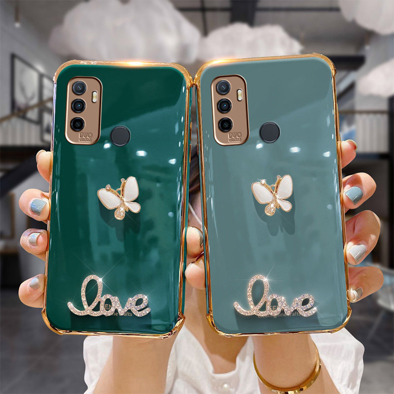 oppoa32时尚电镀超薄0pp0a32女款奶奶poop软胶oqqoa32手机保护套