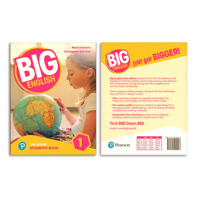 现货新版培生朗文big english 1学生套装少儿英语6-12岁培训教材小