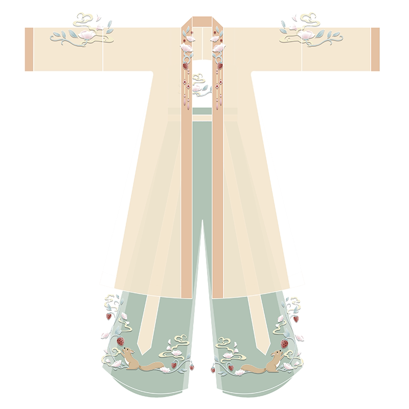 幻颜师夏临夏季白菜宋制薄款女汉服三件全套宋裤正版原创旋裙褙子