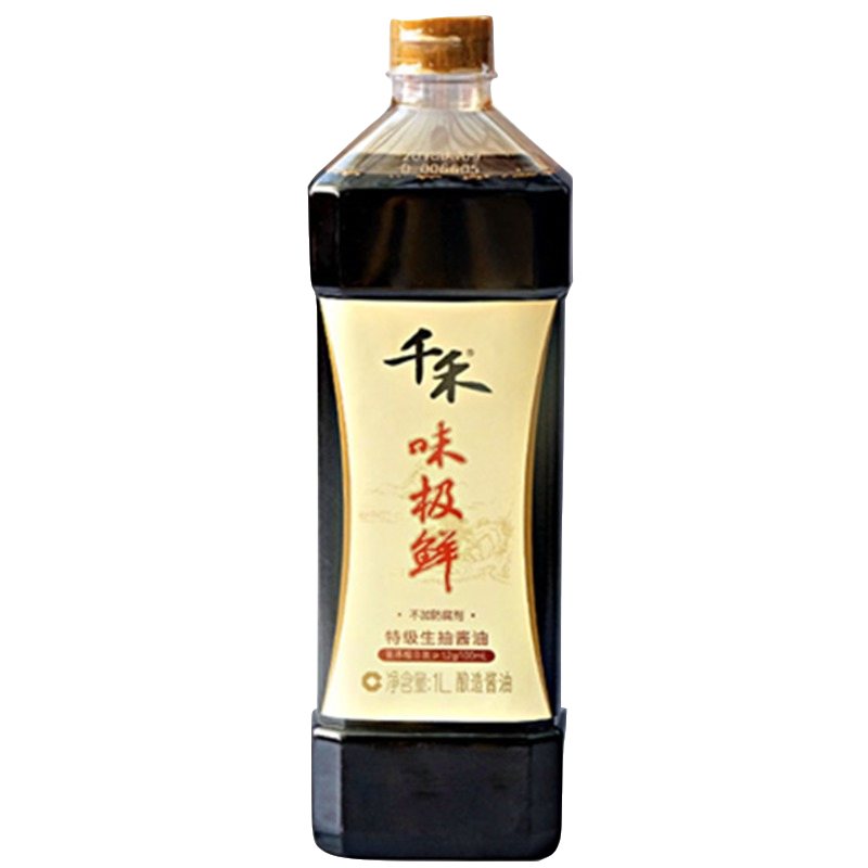【千禾酱油】味极鲜酱油1l高鲜酱油特级头道生抽酿造酱油非转基因