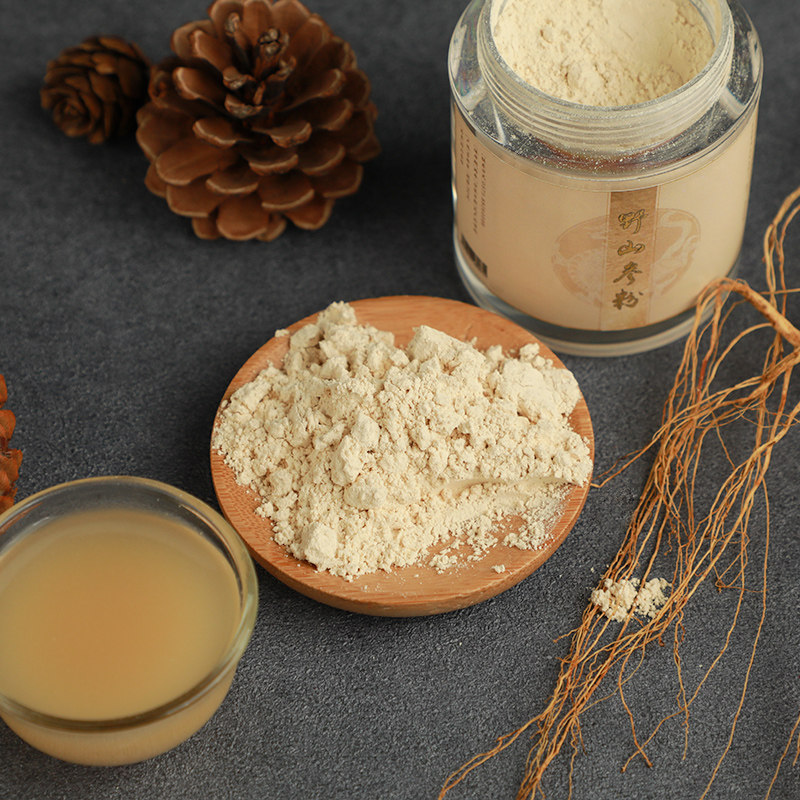 野山参粉15年以上野山参整根磨粉30克滋补养生超细粉罐装