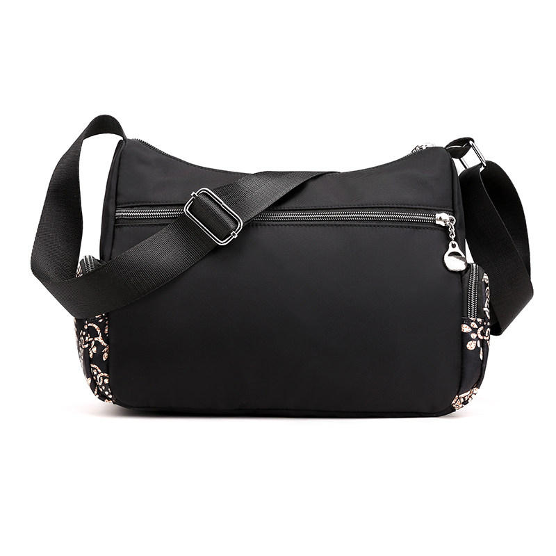 索亚特斜挎女包新款尼龙单肩斜跨包多隔层妈妈包旅行防水牛津布包