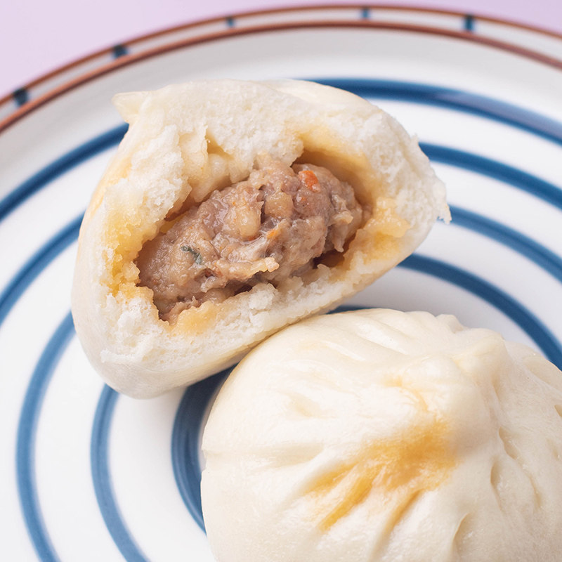 蟹黄百年扬州特产富春包子肉包小笼包汤包早餐包点
