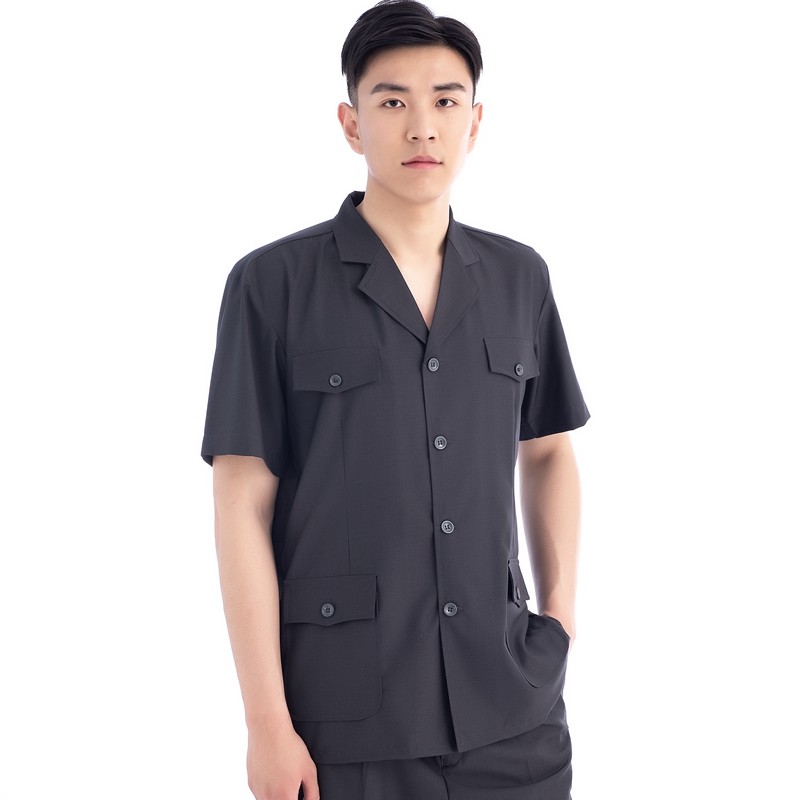 新式法院灰色短袖夏装夏裤夏法官服装那女法庭工装制服