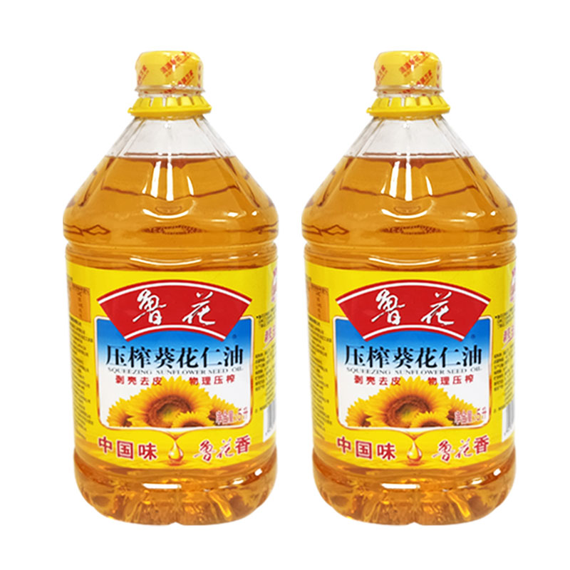压榨鲁花葵花仁油4l5l物理家用食用油桶装葵花籽葵花籽油