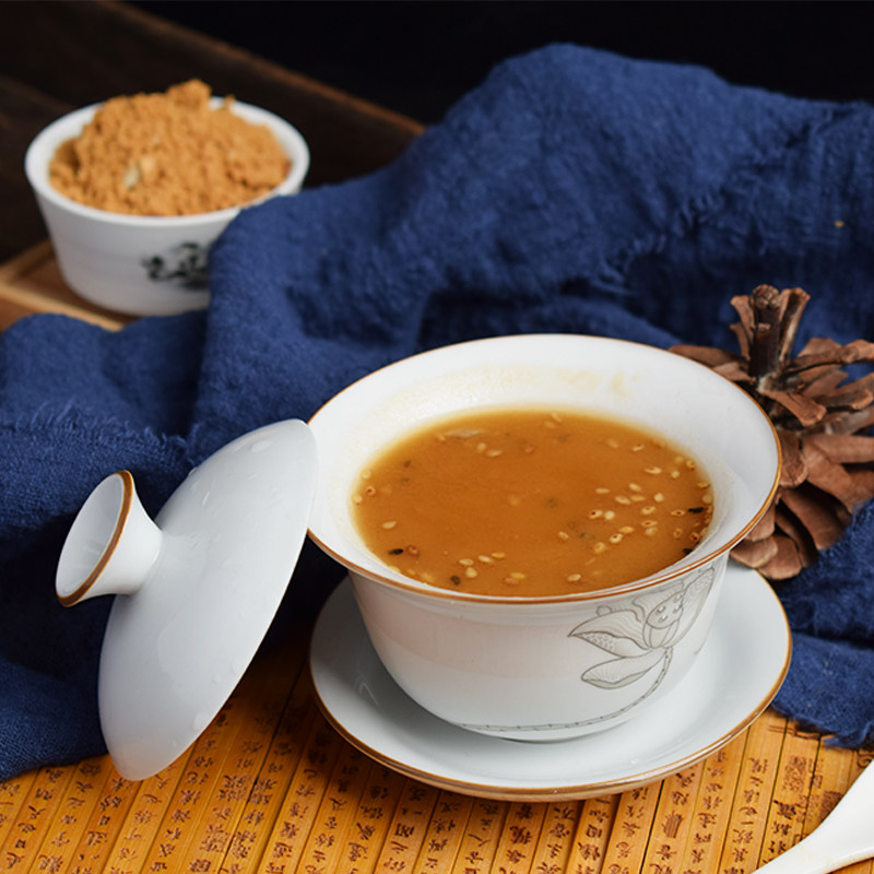 油茶面东北特产老式手工糕点零食五仁早餐传统甜原味炒面茶老北京