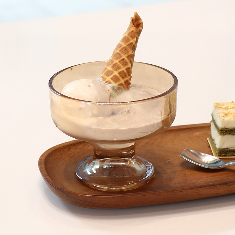 ondoins布丁杯奶冰球冰淇淋风冰韩国同款甜品玻璃杯