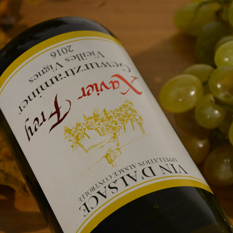 原装进口法国阿尔萨斯馥苏琼瑶浆老白葡萄酒aoc果香甜美干白静态葡萄