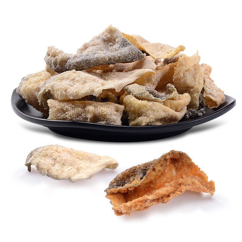 一稞一豆矶烧鱼皮600g香港零食即食干鱼皮火锅食材香酥干货脆鱼皮