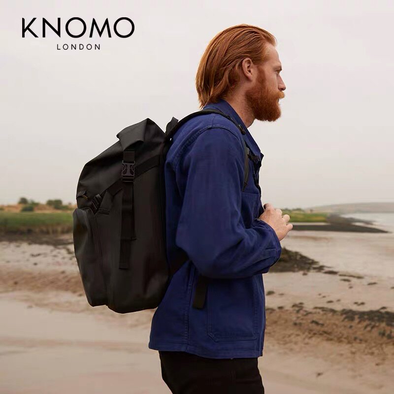 knomo英国hamilton泼水旅行双肩包大容量电脑包男潮潮牌双肩背包