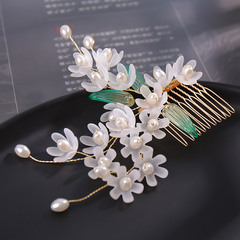 配饰发梳古风流苏古装盘发头饰仙气铃兰花插发饰