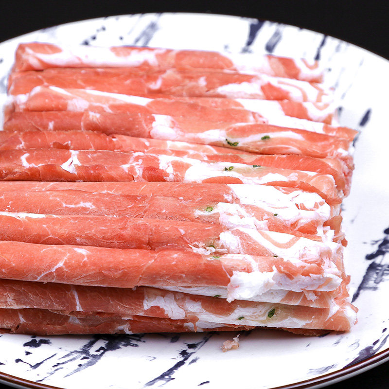 肉片羊肉内蒙内蒙古古沙葱羊肉卷火锅食材涮羊肉羊肉卷