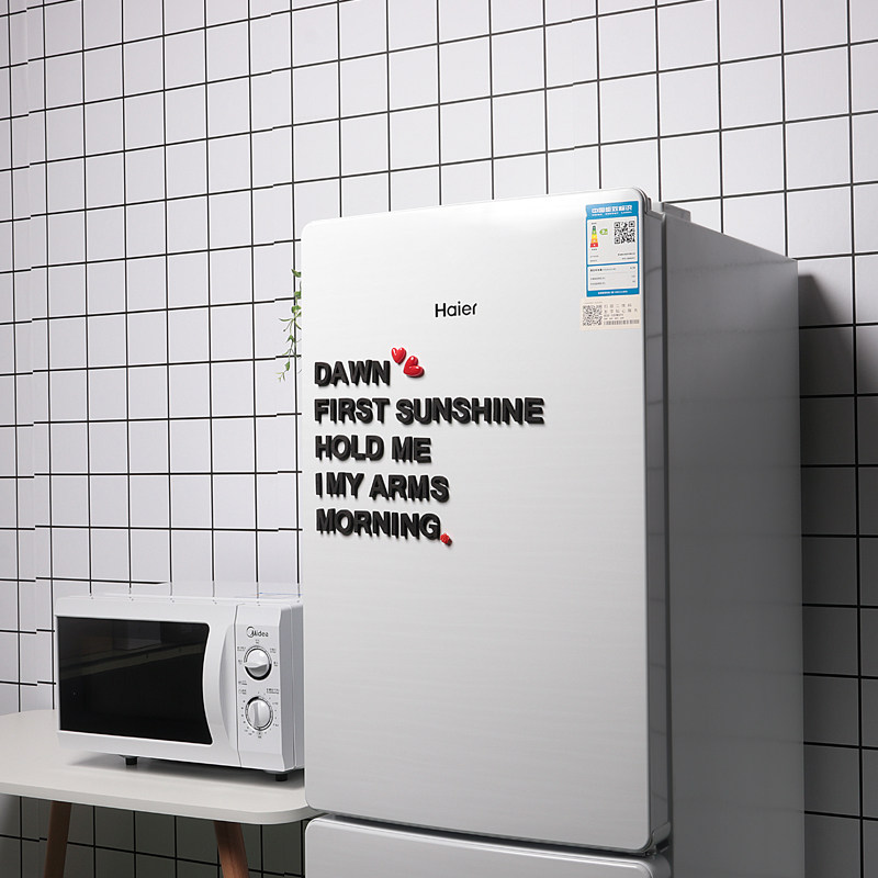 字母冰箱26个英文磁铁装饰磁力磁性北欧ins冰箱磁性贴