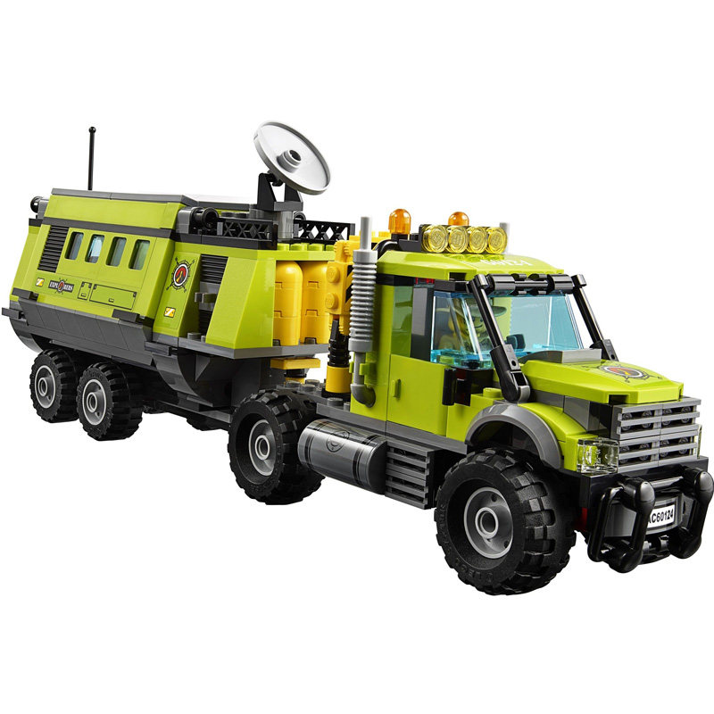 lego乐高60124城市系列火山地心探险建构