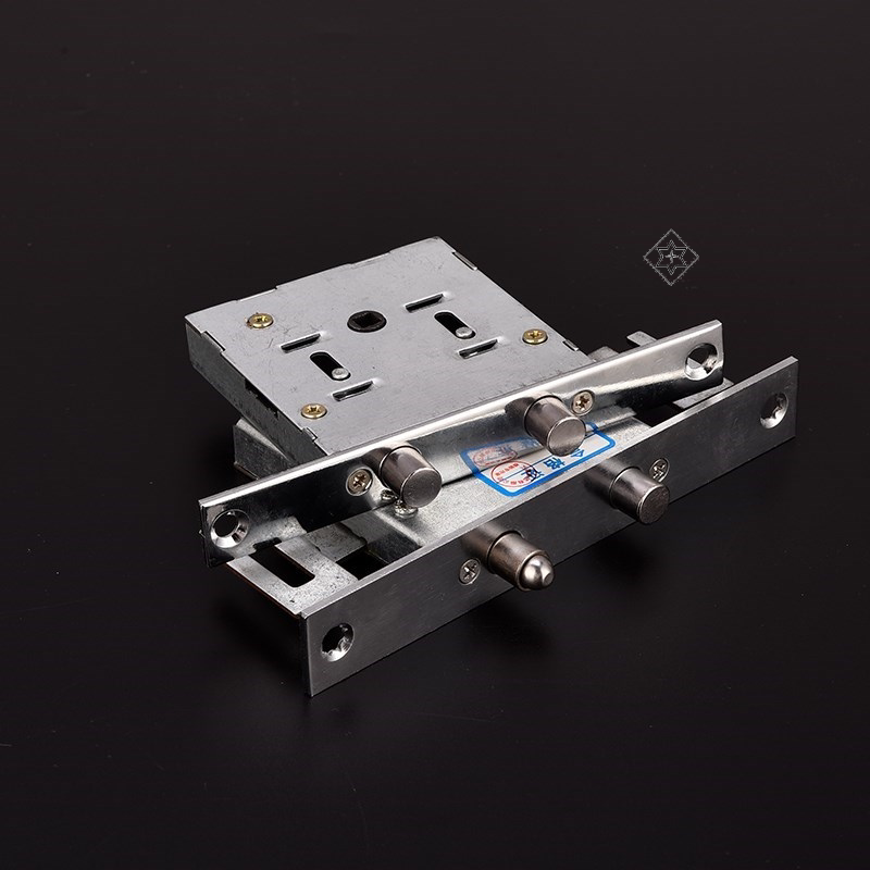 门锁防盗门通风窗小门家用中门十字撞锁暗门老式机械门锁