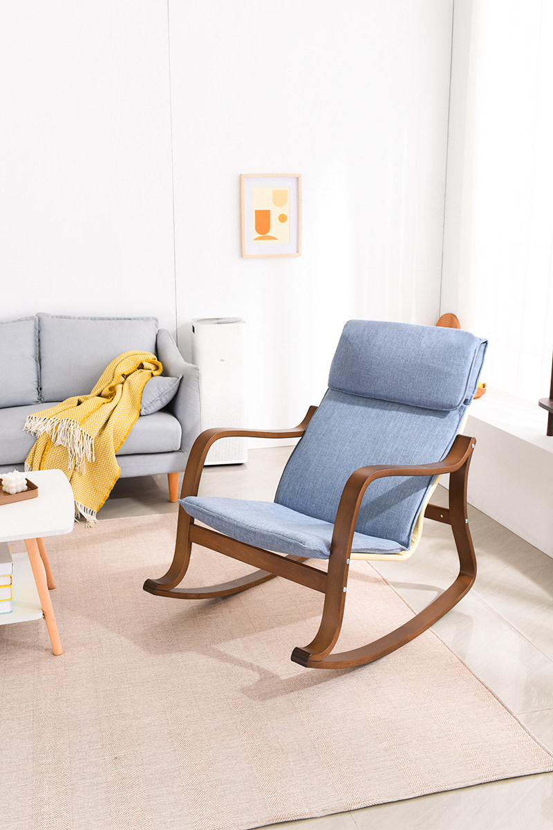 摇椅午睡懒人躺椅家用休闲客厅阳台摇摇单人摇椅