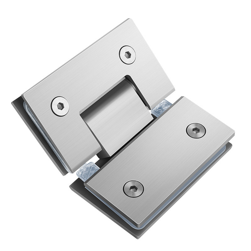 不锈钢浴室135度玻璃夹无钢化钢化玻璃玻璃门铰链合页浴室玻璃夹