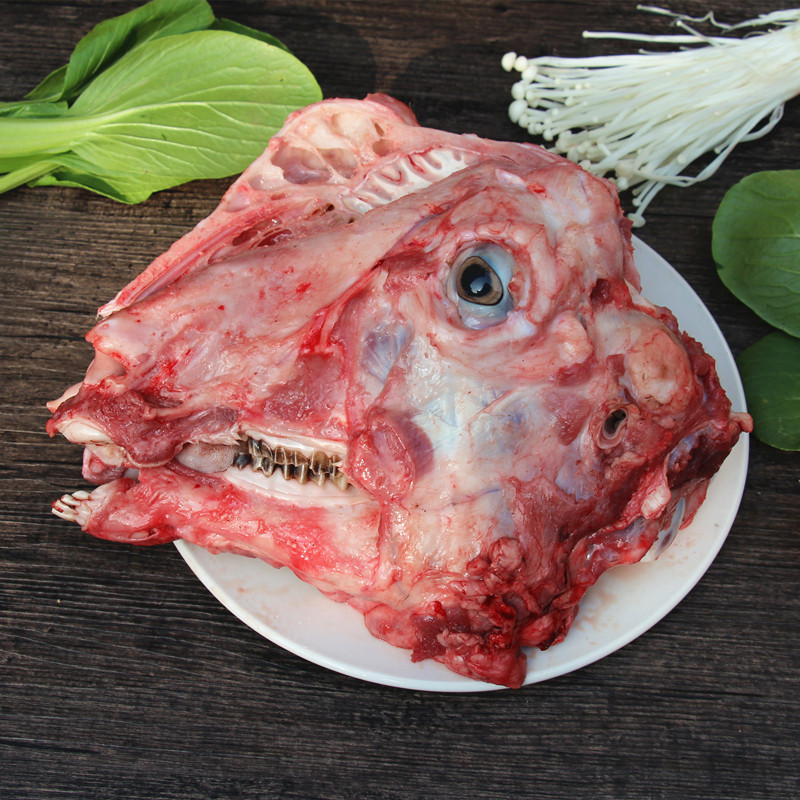 羊头山羊新鲜现杀一个非绵羊杂杂无其它