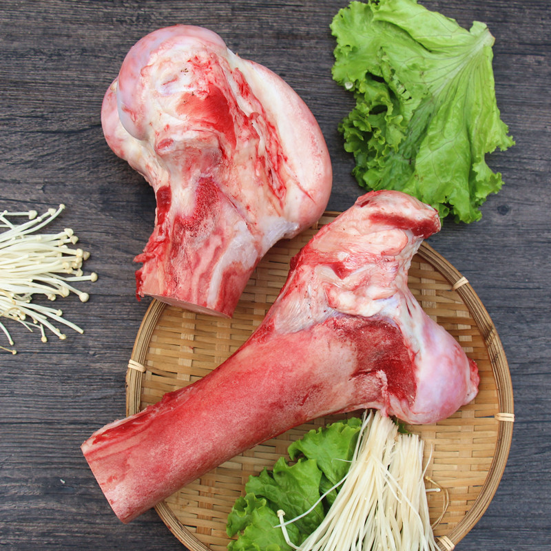 骨牛新鲜骨头牛大500g牛筒棒骨现杀黄牛腿骨其它牛肉类