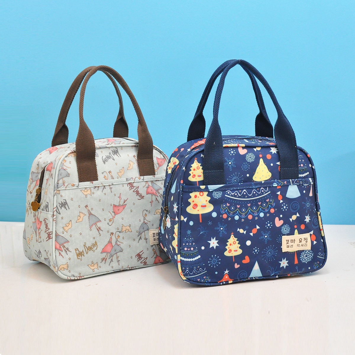 新款生手学生布包小布防水收纳夏季便当包便当通用款女包