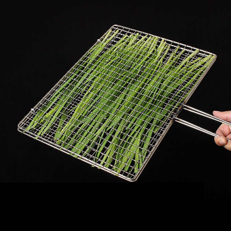 烧烤不锈钢夹板拍子商用烤鱼夹烧烤架子网蔬菜烧烤网