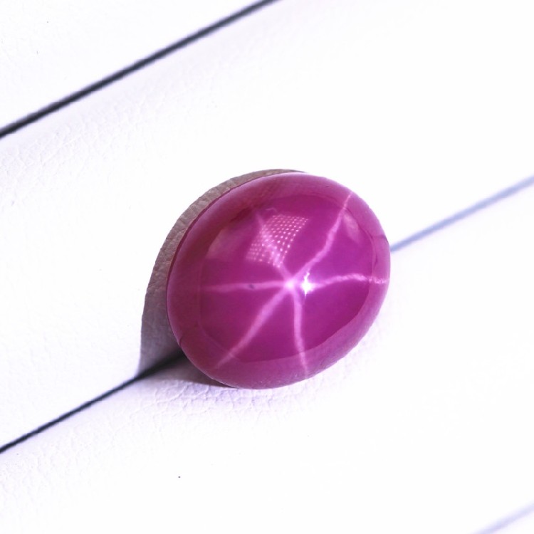 弧面星光石六道光芒星光宝石金银珠宝饰品蛋形椭圆形素面戒指主石