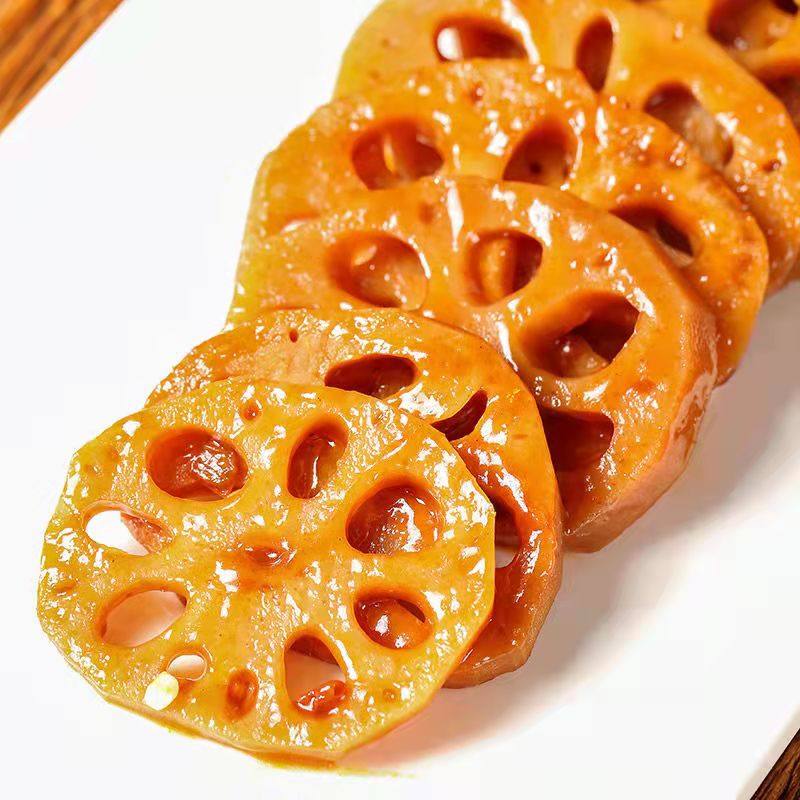 卤门丁麻辣小吃零食麻辣莲藕家族鸭味卤藕香辣蔬菜干