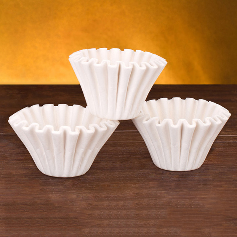 咖啡滤纸过滤手冲蛋糕50个圆形扇形漏斗滴漏咖啡滤纸