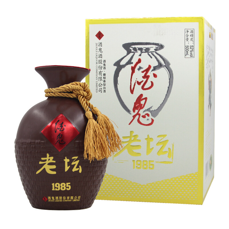 酒鬼官方授权52度老坛1985500ml粮食国产白酒国产白酒