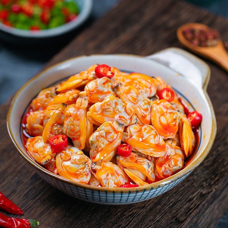 玩卤小趣麻辣即食花蛤肉非罐装蛤蜊熟食小海贝类制品