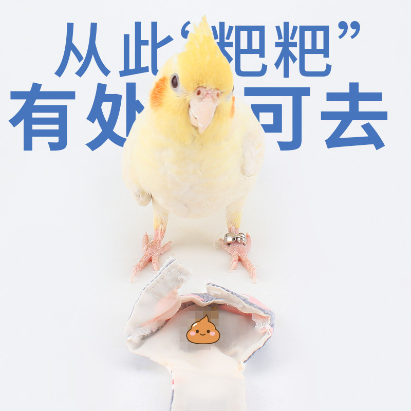 玄凤鹦鹉衣服屎兜粪兜小鸟用尿不湿可爱防咬猫宠物服装