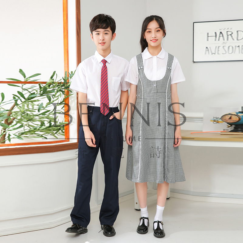 深圳市统一标准校服中学生礼服夏季连衣裙衬衫西裤jk学生校服