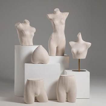 ຮ້ານຂາຍຊຸດຊັ້ນໃນຊຸດຊັ້ນໃນ props suede cloth ຜູ້ຊາຍແລະແມ່ຍິງຂອງເຄິ່ງຍາວ bra ແລະ panties window display dummy mannequin