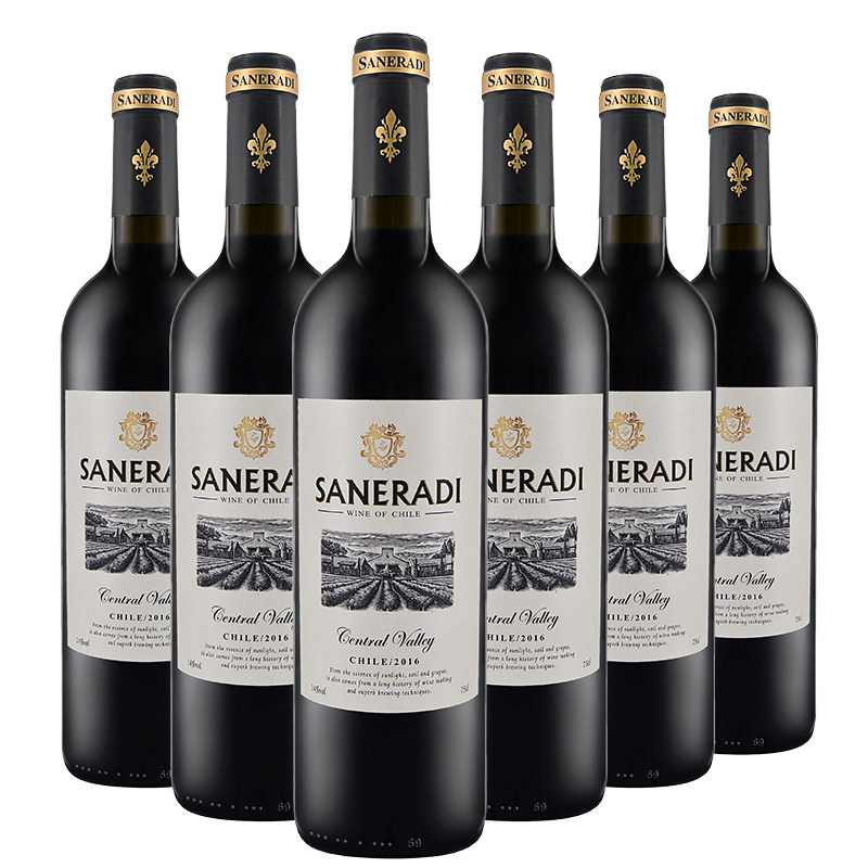 轩拉帝 美乐干红葡萄酒进口红酒买一箱送一箱14度整箱装