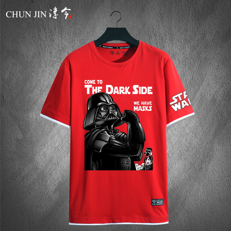 starwars星球大战最后后的绝地武士联名短袖伊凯t恤