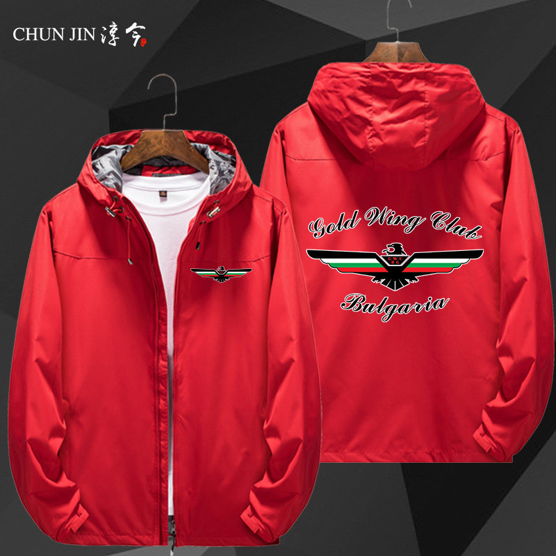 金翼goldwing机车gl1800摩托车机车图案夹克男女秋冬风衣卫衣外套