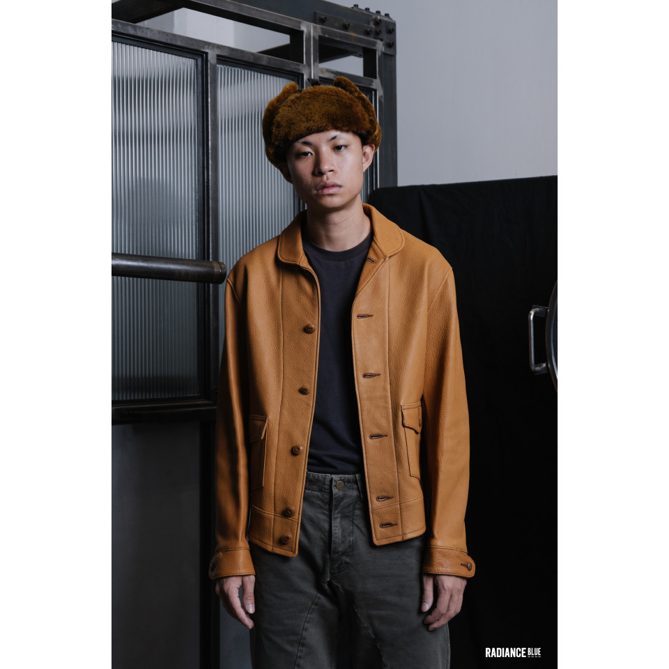 therealmccoyjoemccoy30年代鹿皮麂皮皮夹克radianceblue皮衣