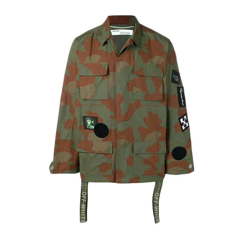 offwhite男士工装迷彩时尚潮流外套夹克夹克