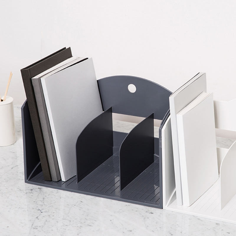 韩国sysmax三栏书立书架文件架可垒叠多层桌上学生书立架简约卡书夹