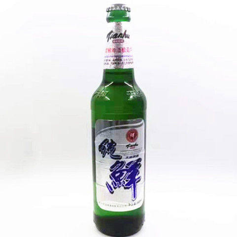 啤酒新货抚顺天湖纯鲜500ml玻璃瓶包邮东北特产啤酒