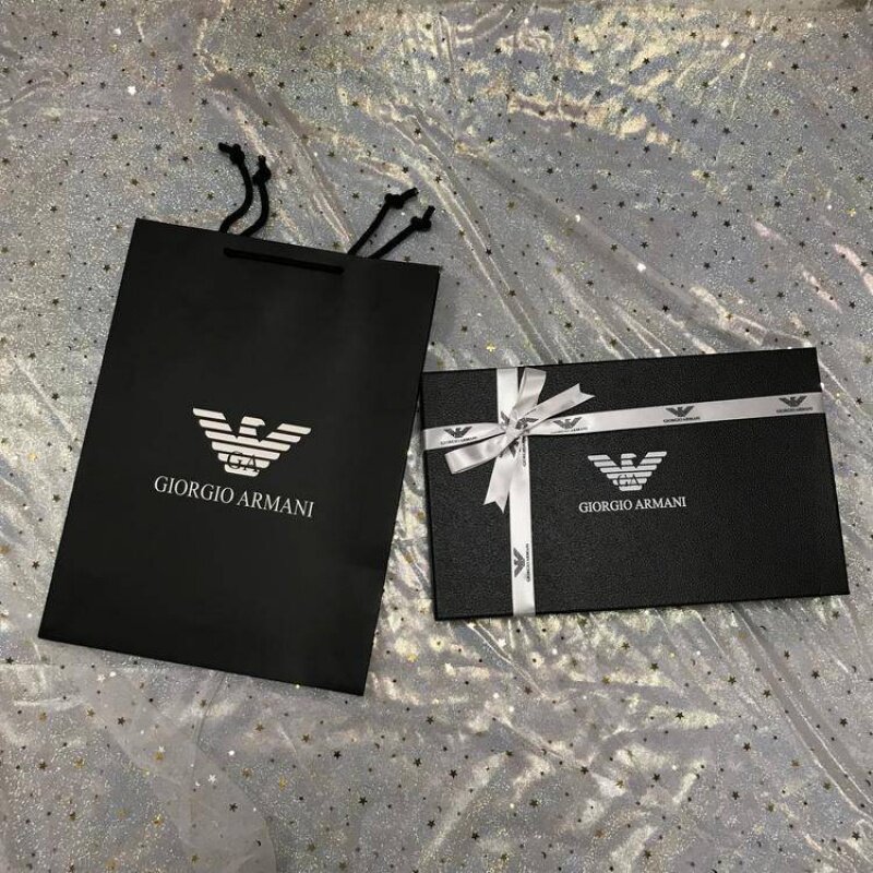 原版阿玛尼armani手提纸袋袋子衣服围巾皮带包包礼品盒
