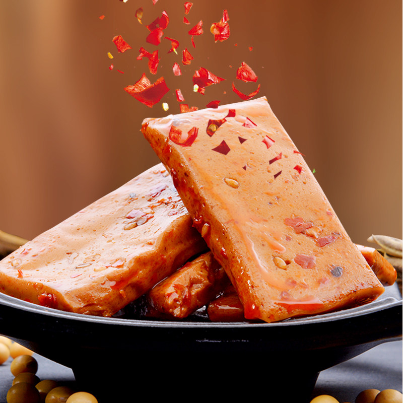 印味素肉麻辣豆干即食办公室小零食