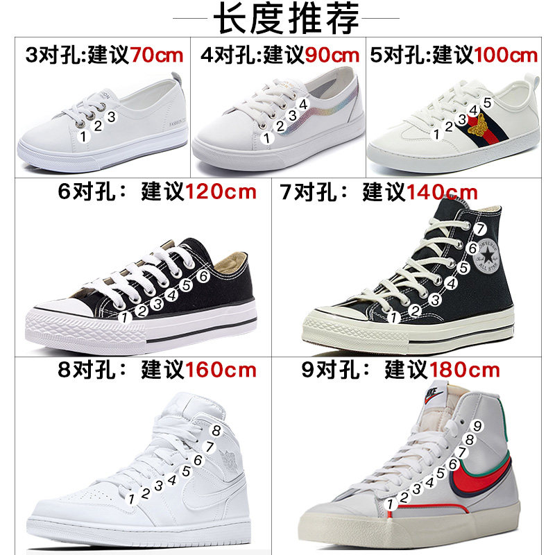 适配aj1篮球球鞋af1空军一号小白白板运动鞋扁平鞋带