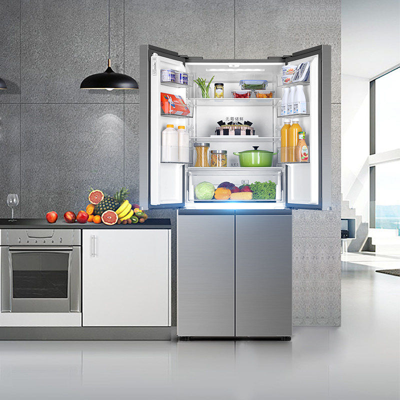 海尔四门冰箱406/336升l十字对开门风冷无霜官方旗舰bcd-406wdpd