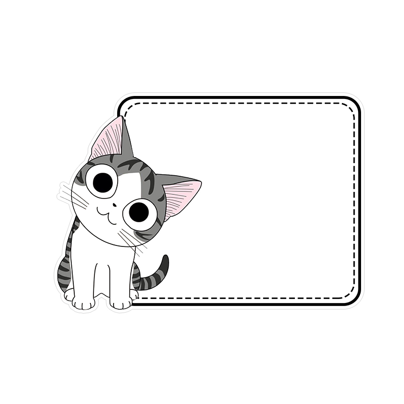 冰箱留言板磁性ins卡通起司猫磁贴擦写定制冰箱磁性贴