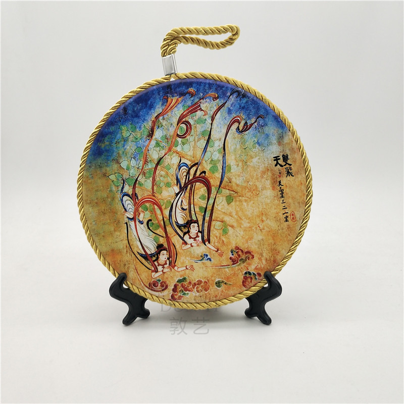 敦煌莫高窟壁画纪念品博物馆文创飞天藻井摆件挂饰摆件