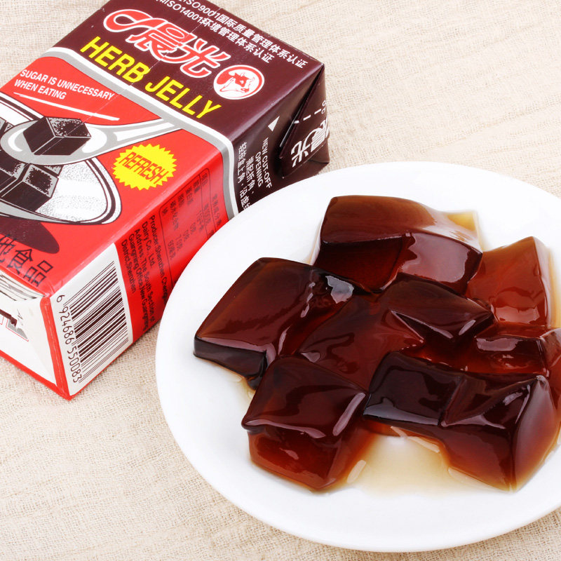 晨光即食凉粉24盒岭南夏季特产自制仙草果冻天然粉粉食品